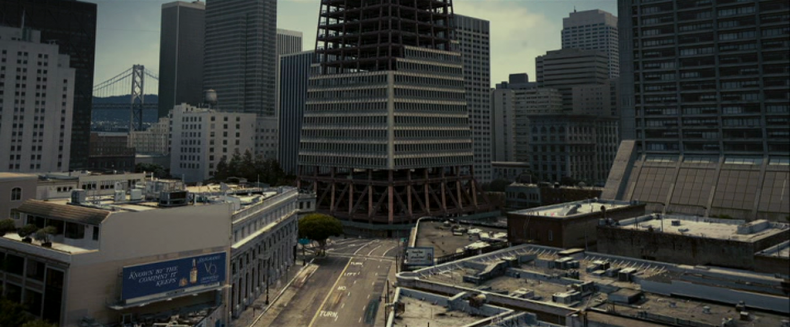 Construction of the Transamerica Pyramid in time lapse: ZODIAC, David Fincher, USA 2007