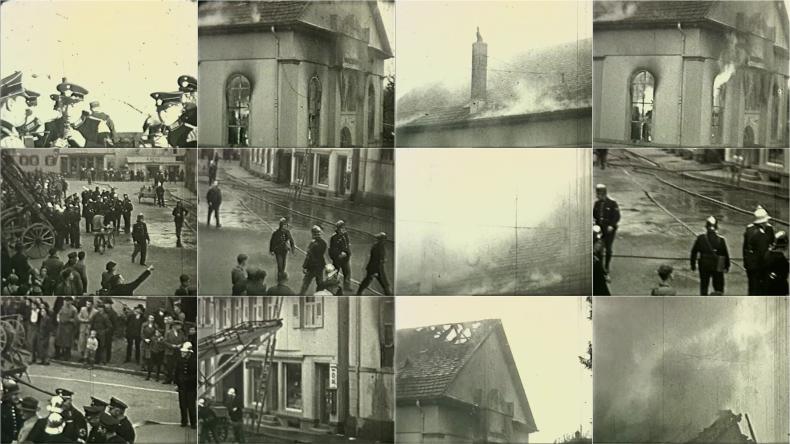 BRAND DER SYNAGOGE VON BÜHL