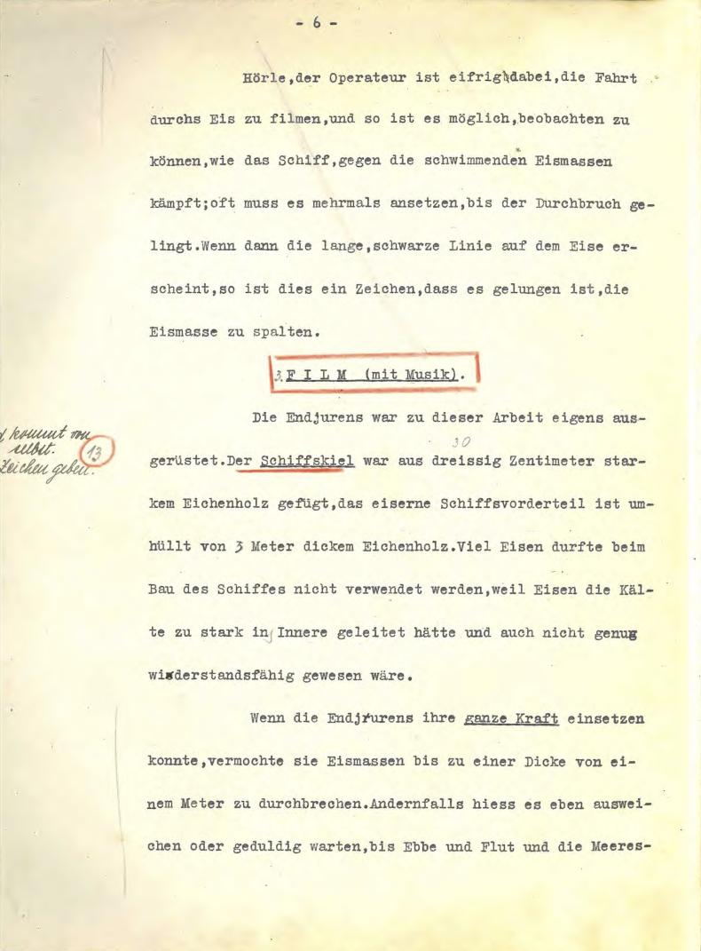 Two pages of the lecture manuscript